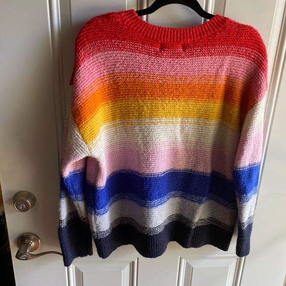 Old Navy Women's Sweater Large Rainbow LGBTQIA Pride Pullover Soft Knit Size L - Picture 3 of 3